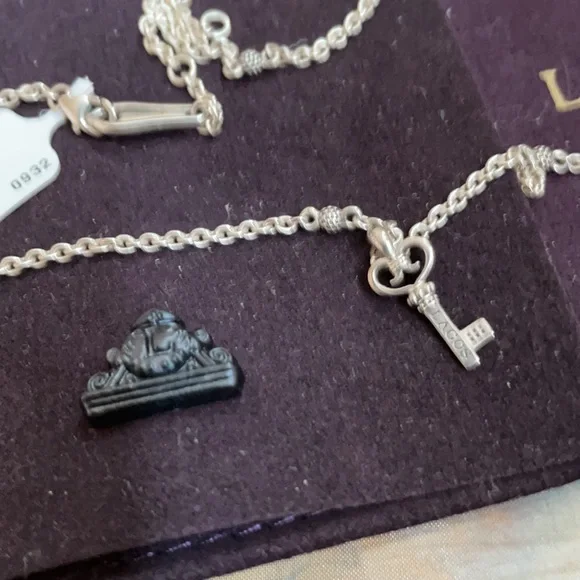COPY - Lagos Sterling Silver diamond key pendant necklace - Picture 3 of 6